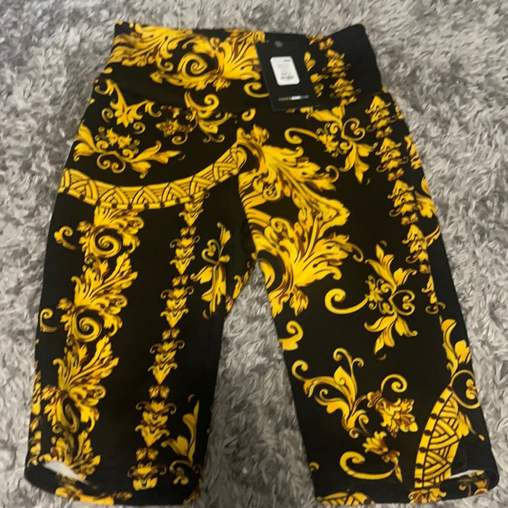 Brand New Classy Chic Biker Short - Black/Gold